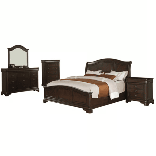 Picket House Conley Cherry Wood 5pc Bedroom Set with Queen Panel Bed