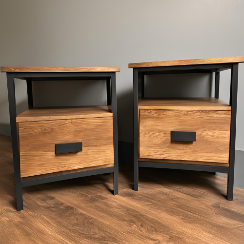 The Steel Edge Nightstand